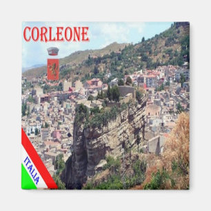 SCL079 CORLEONE, Sicilien, Italien, Fridge Magnet