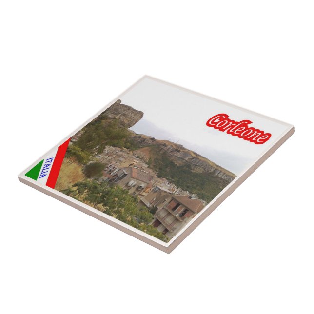 SCL080 CORLEONE, Sicilien, Italien Kakelplatta (Sidan)