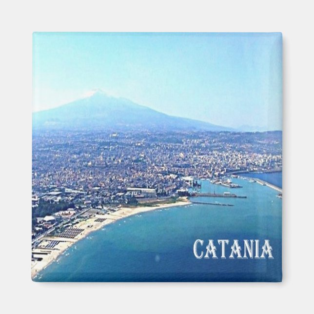 SCL086 CATANIA - Etna - Sicilien - Fridge Magnet (Framsidan)