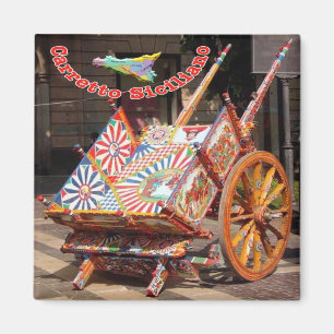 SCL095 TYPISKT KISKT KART - Sicilien - SKOG Magnet