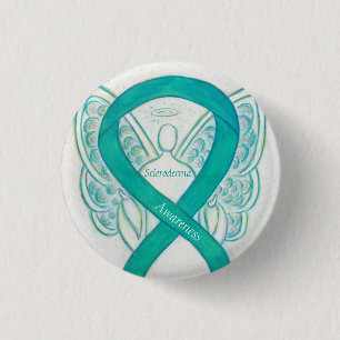 Scleroderma Angel Awareness Ribbon Stift Knapp