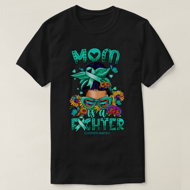 Scleroderma Awareness Awareness Mamma fighter Mess T Shirt (Design framsida)
