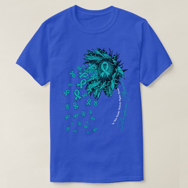 Scleroderma Awareness Awareness Solros no T Shirt (Design framsida)