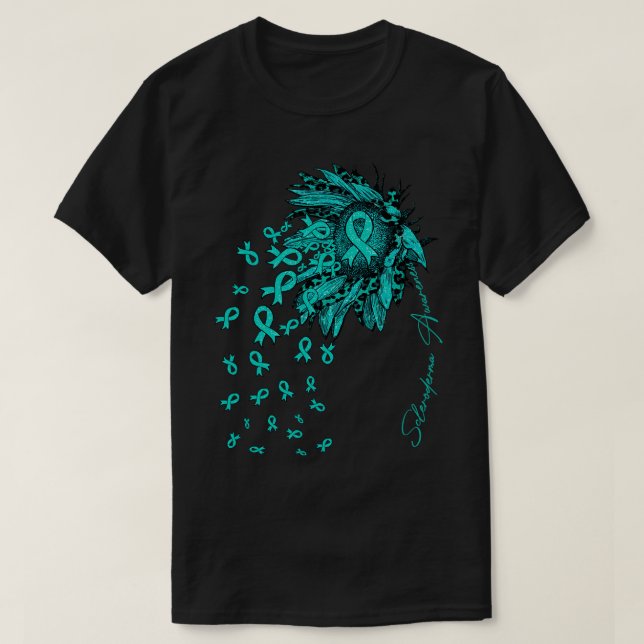 Scleroderma Awareness Awareness Solrosband f T Shirt (Design framsida)