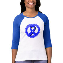 Scleroderma Awareness Blue Ribbon White Heart