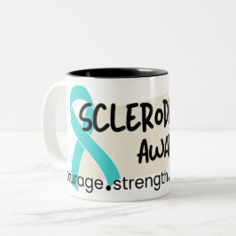 Scleroderma Awareness magnets Två-Tonad Mugg