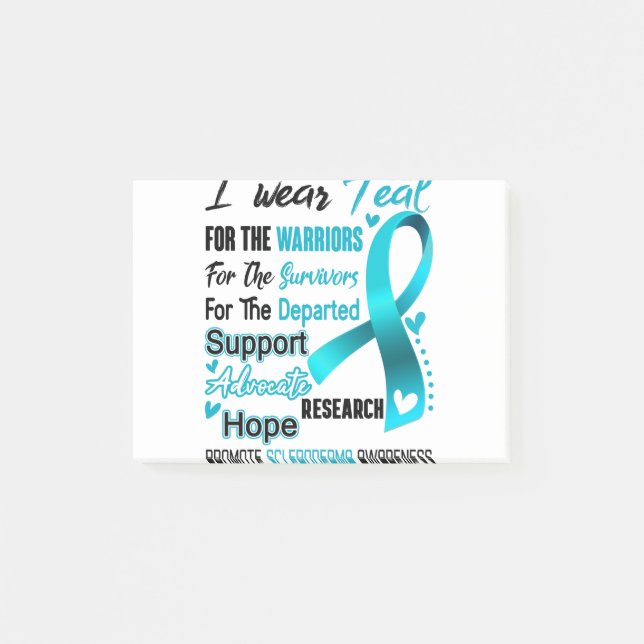 Scleroderma Awareness Month Ribbon Gifts Post-it Block (Framsida)