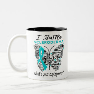 Scleroderma Awareness Month Ribbon Gifts Två-Tonad Mugg