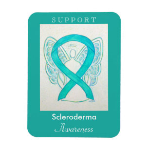 Scleroderma Awareness Ribbon Angel Anpassningsbar  Magnet