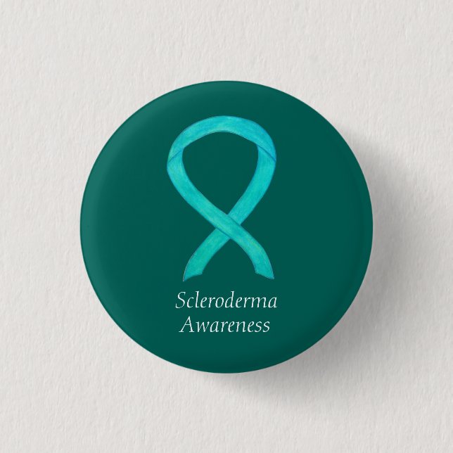 Scleroderma Awareness Ribbon Anpassningsbar Stift Knapp (Framsida)