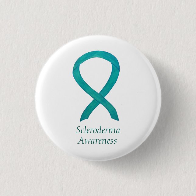 Scleroderma Awareness Ribbon Anpassningsbar Stift Knapp (Framsida)