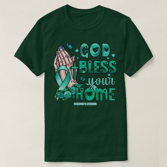 Scleroderma Awareness välsigna dig Trust ho T Shirt (Design framsida)