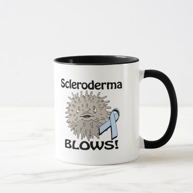 Scleroderma Blows Awareness Design Mugg (Höger)
