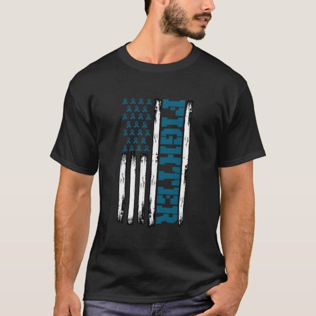 Scleroderma-medvetenhetskämpe Amerika Flagga Turko T Shirt (Framsida)