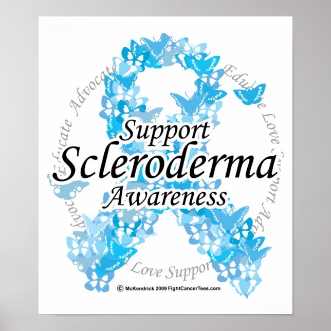 Scleroderma Ribbon of Butterflies Poster (Framsidan)