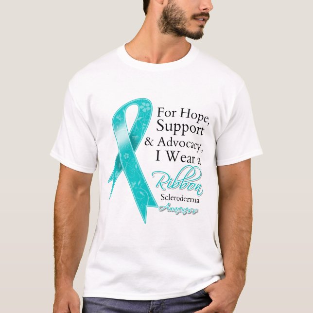 Scleroderma Support Hope Awareness Tee Shirt (Framsida)