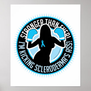 Sclerodermaboxningflicka Poster