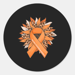 Sclerosi Solros Många Sclerosis Awareness Runt Klistermärke
