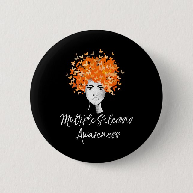 Sclerosis Awareness, Butterflies Knapp (Framsida)