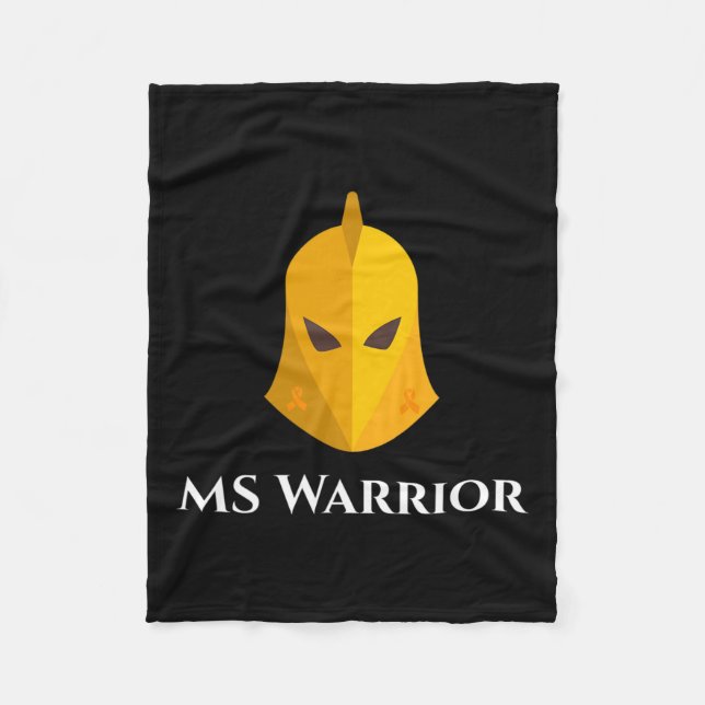Sclerosis Awareness Knight Modig Warrior Fleecefilt (Framsidan)