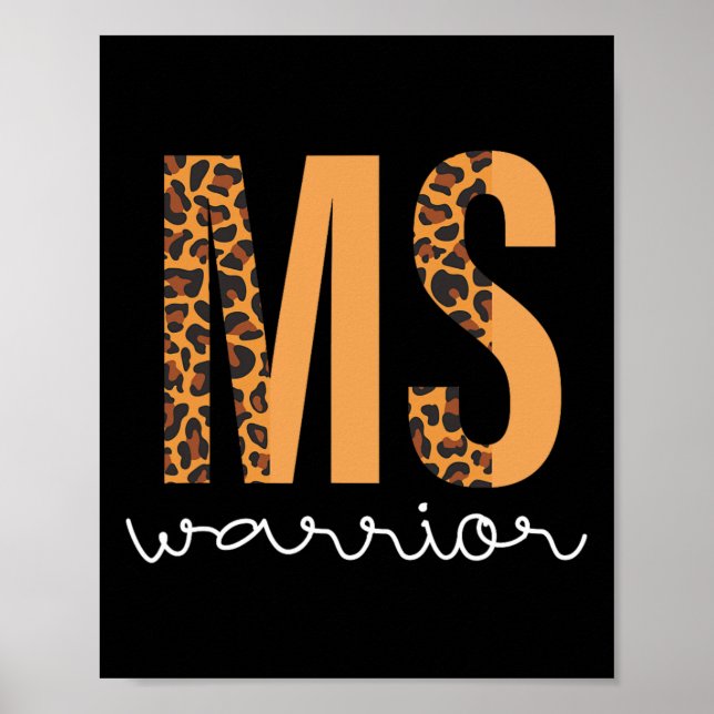 Sclerosis Awareness Manar Women Warrior Poster (Framsidan)