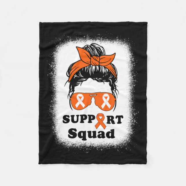 Sclerosis Awareness Messy Bun Support Squad, Mamma Fleecefilt (Framsidan)