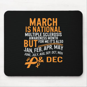 Sclerosis Awareness Month Orange Ribbon Brain Musmatta