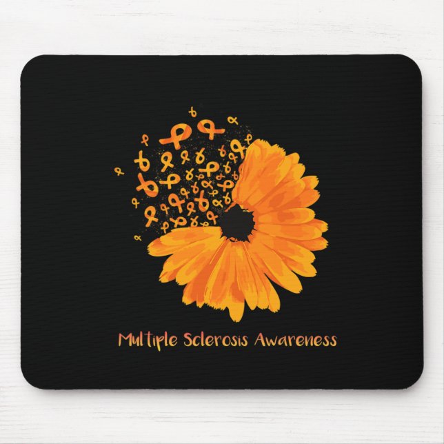Sclerosis Awareness Ribbon Flower Hope Fighter Musmatta (Framsidan)