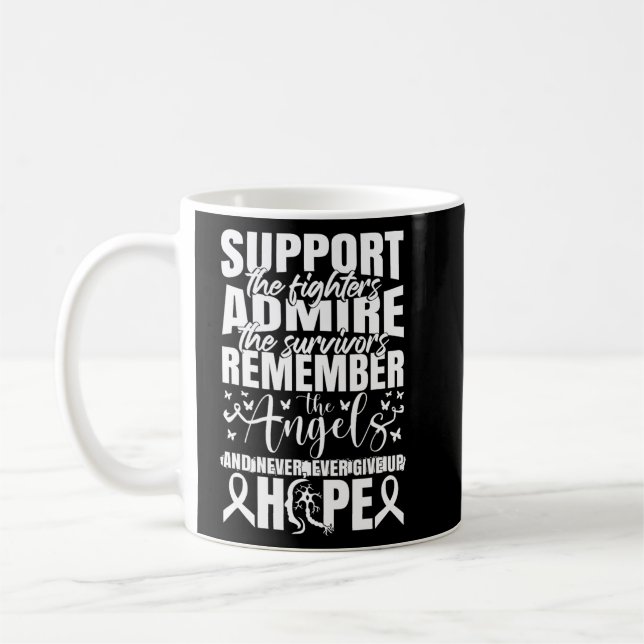 Sclerosis Awareness, Warrior Support Många Sc Kaffemugg (Vänster)
