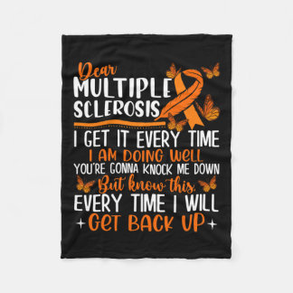 Sclerosis Butterfly Ribbon World Day Fleecefilt