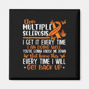 Sclerosis Butterfly Ribbon World Day Magnet