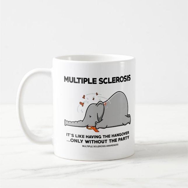 Sclerosis Det är som att ha Hangover Elephant Kaffemugg (Vänster)
