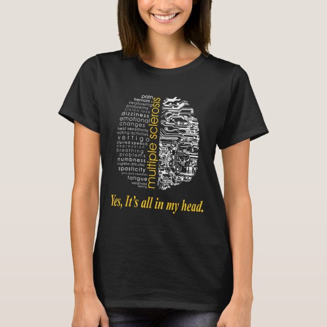 Sclerosis ja allt i mitt huvud T Shirt (Framsida)