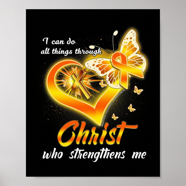 Sclerosis - jag kan göra hela Saken genom Kristus Poster (Framsidan)