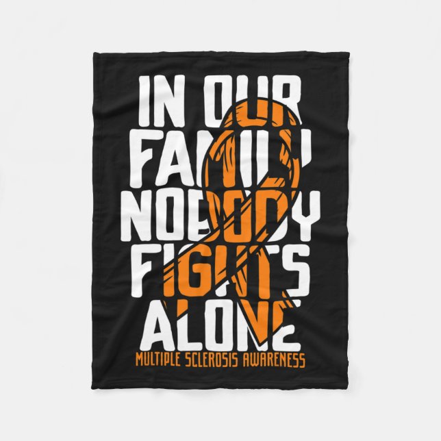 Sclerosis Support Många Sclerosis Awareness Fleecefilt (Framsidan)