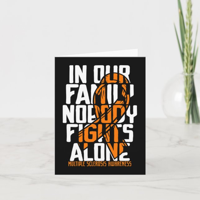 Sclerosis Support Många Sclerosis Awareness Kort (Framsida)