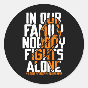 Sclerosis Support Många Sclerosis Awareness Runt Klistermärke