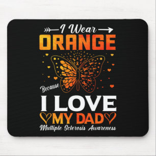 Sclerosis Warrior I Bära Orange Pappa Musmatta