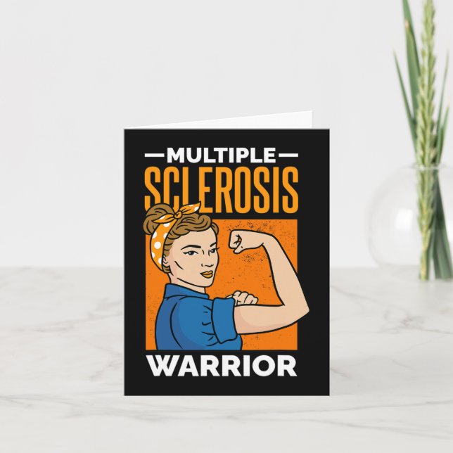 Sclerosis Warrior Kvinnor Kort (Framsida)