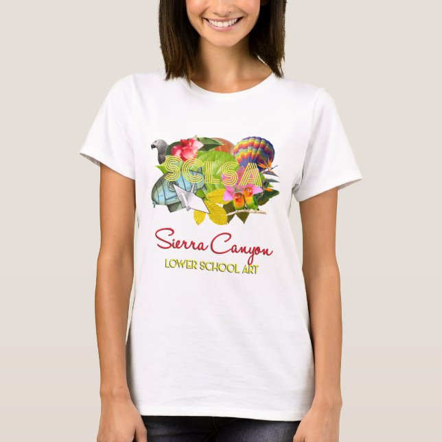 SCLSA Kvinnors grundläggande Tanktop Tee Shirt (Framsida)