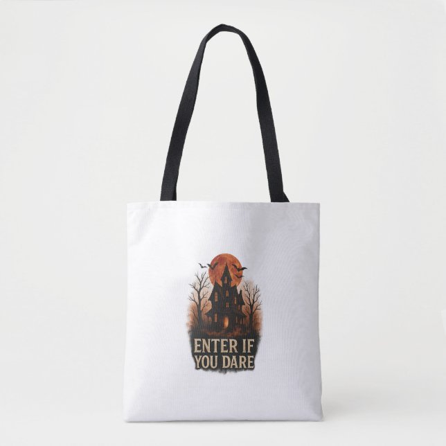 scoky Halloween Vibes - Utkast och kreepy design Tygkasse (Framsida)