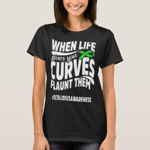 Scoliosis Awareness Curve Scoliotic Warrior Surviv T Shirt