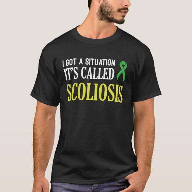 Scoliosis Awareness Situation Scoliotic Warrior Su T Shirt (Framsida)