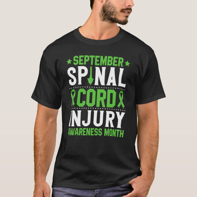 Scoliosis  Spinal Injury Green Ribbon Scoliosis Aw T Shirt (Framsida)