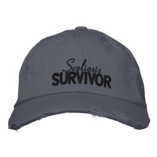 'Scoliosis Survivor' Embroiderade Hat Broderad Keps