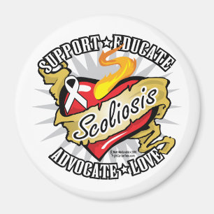 Scoliosisklassikerhjärta Magnet
