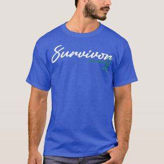 Scoliosmedvetenhet Survivor Glitter Ribbon Hope F T Shirt