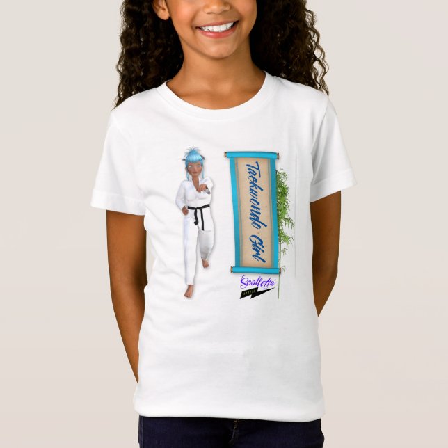 Scolletta "Taekwondo flicka" Babydoll T Tee (Framsida)