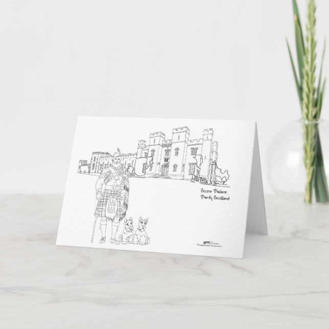 Scone Palace, Perth, Skottland Kort (Framsida)