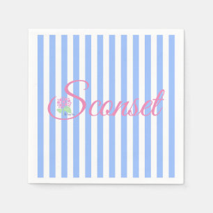 Sconset/Nantucket Blue Rand Napkin Pappersservett